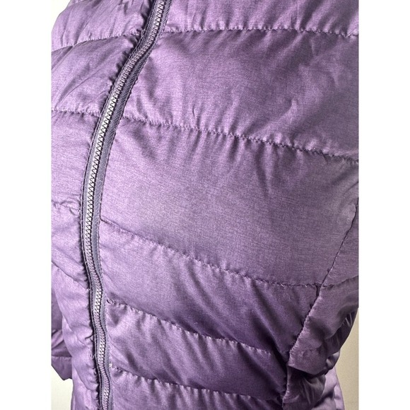 Eddie Bauer Lightweight Down Parka Hooded Puffer Jacket Purple Coat EB650 Small - Picture 11 of 16